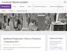 Tablet Screenshot of miastoprojekt.org